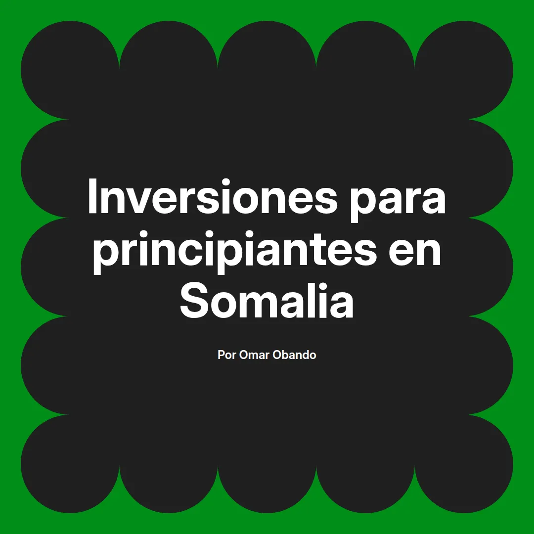 💼 Guía fácil: Inversiones para principiantes en Somalia 🌍